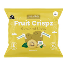 Load image into Gallery viewer, NaturKidz Gluten-free Fruit Crispz Gold Kiwi Slices 10g