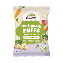 Load image into Gallery viewer, VB Alamii Gluten-free Multigrain Puffs Veggie Garden 24 packs x 12g