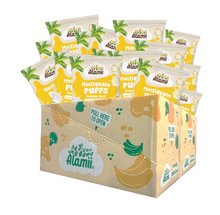 Load image into Gallery viewer, VB Alamii Gluten-free Multigrain Puffs Banana Milk 24 packs x 12g
