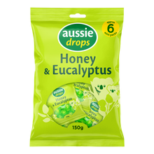 Load image into Gallery viewer, Aussie Drops Honey &amp; Eucalyptus Multipack 6-pack 150g

