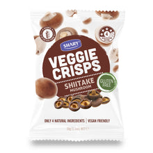 Load image into Gallery viewer, Shary Veggie Crisps Shiitake Mushroom 12 packs x 30g
