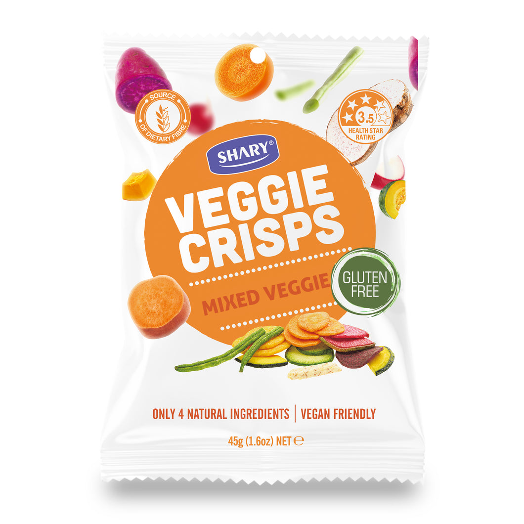 Shary Veggie Crisps Mixed Veggie 45g