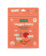 Load image into Gallery viewer, NaturKidz Veggie Meltz Sweet Potato &amp; Tomato 10g

